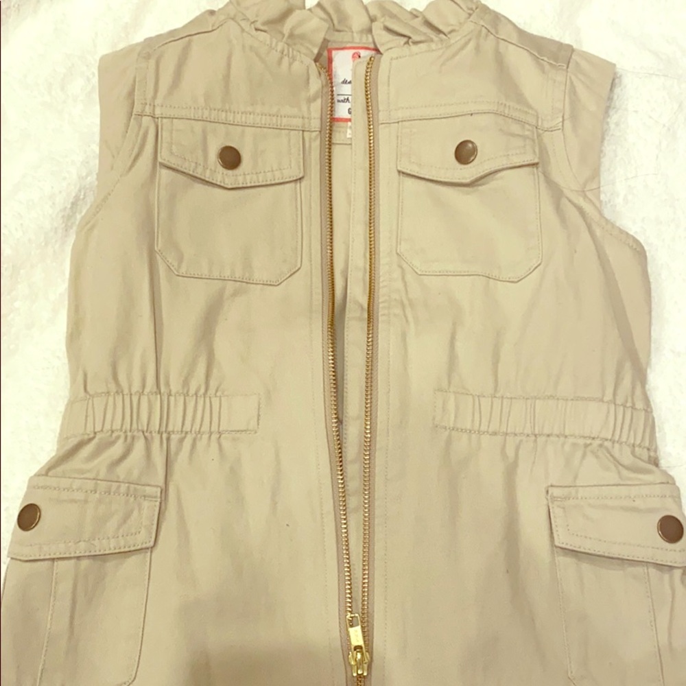 Girls Beige Vest